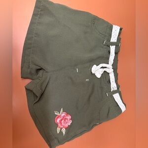 24 month old baby shorts green.